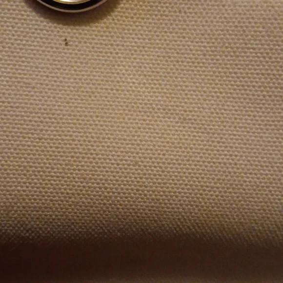 NWOT RALPH LAUREN BROWN LEATHER/CREME FABRIC HANDBAG - Picture 9 of 11